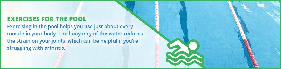 Joint-friendly exercises for the pool