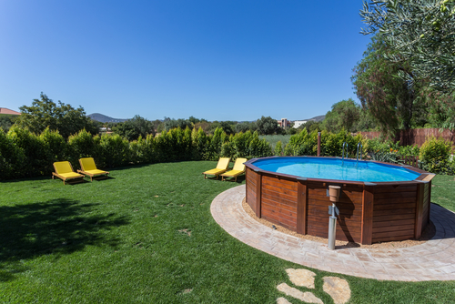 above ground pool