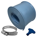 Puri Tech Pool Filter Backwash Hose, Clamps Included, Durable, Weather and Chemical Resistant Vinyl, 2 in x 25 ft