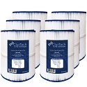 ClurTech Spa Filter Cartridge 65 Sq Ft for Hot Springs Watkins Tiger River - 6 pack