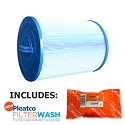 Pleatco Filter Cartridge Waterway Front Access Skimmer (2 required) no adapter w/ 1x Filter Wash