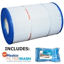 Pleatco Cartridge Filter PSR50-4 Sta-Rite Posi-Flo 50GPM-TX 50TX 50TXR T-50TX T-50TXR II PTM50 open w/12 concentric slots WC108-562SX w/ 1x Filter Wash