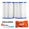 Pleatco Cartridge Filter PRB25SF-PAIR Dynamic Series Model DSF DFML-25C 817-5010 17-2464 R173433 w/ 1x Filter Wash