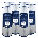 ClurTech Spa Filter Cartridge 50 Sq Ft for Jacuzzi J200 Series Filter - 6 pack