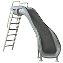 S.R. Smith 610-209-58120 Rogue2 Pool Slide, Right Curve, Gray