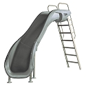 S.R. Smith 610-209-58220 Rogue2 Pool Slide, Left Curve, Gray