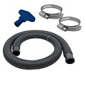 Puri Tech Durable Pool Filter Hose, Above Ground, 2 Hose Clamps, 1.5 in  x 6 ft - Single