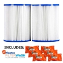 Pleatco Cartridge Filter PRB25SF-PAIR Dynamic Series Model DSF DFML-25C 817-5010 17-2464 R173433 w/ 6x Filter Washes