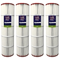 Clorox Silver Advanced Pool Filtration Replacement Cartridge for Jandy CS200, 200 sq. ft. - 4 pack