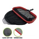 Puri Tech Professional Commercial Grade 19 inch Leaf Rake, Red Frame, with 13 inch Soft Nylon Black Net with Wear Panel