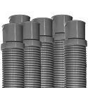 Puri Tech Heavy Duty Above Ground Filter Hose, 1.25 in x 3 ft - 6 pack