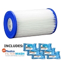 Pleatco Cartridge Filter PMS8 Muskin 8 Sears Haugh Products  195-8712 A3818 w/ 6x Filter Washes