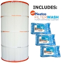 Pleatco Cartridge Filter PWW100-4 Waterway Pool 100 Leisure Bay WW-100  817-0100 111832 w/ 3x Filter Wash