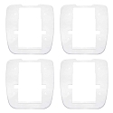 Hayward OEM Navigator Pool Vac Bottom Bumper - White 4 Pack