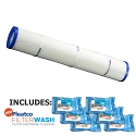 Pleatco Cartridge Filter PRB8.5 Pentair Rainbow Chloro Emerald Spas Viking Spas 17-0052 w/ 6x Filter Washes