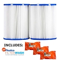 Pleatco Cartridge Filter PRB25SF-PAIR Dynamic Series Model DSF DFML-25C 817-5010 17-2464 R173433 w/ 3x Filter Washes