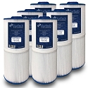 ClurTech Spa Filter Cartridge 60 Sq Ft for Jacuzzi J300 Series - 6 pack