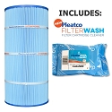 Pleatco Cartridge Filter PSR70-M4 Sta-Rite Posi-Flo II PTM70 T-70TX T-70TXR 70GPM-TX 70TX 70TXR open w/12 concentric slots WC108-572SX  (Antimicrobial) w/ 1x Filter Wash