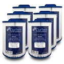 ClurTech Spa Filter Cartridge 45 Sq Ft for Aber Hot Tubs - 6 Pack