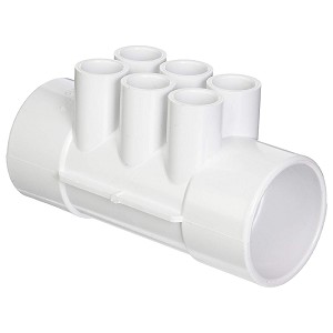 Waterway Plastics 806105119667 2" S X 2" S (6) 1/2" S Ports Manifold