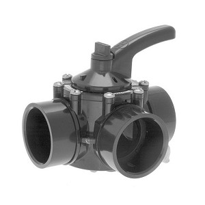 Hayward 3 Port 2" X 2.5" Diverter Valve - PVC