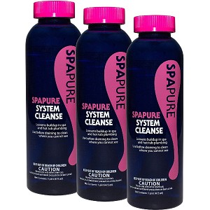 SpaPure System Cleanse Pipe and Cleaner Water Treatment for Spas,1 Pint - 3 Pack