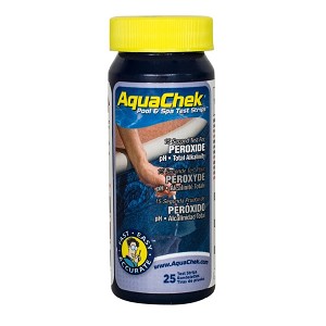 AquaChek 562249 Swimming Pool Spa Peroxide Alkalinity pH Test Strips - 25 Strips