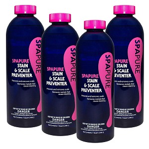SpaPure Stain & Scale Preventer 1pt 4 Pack