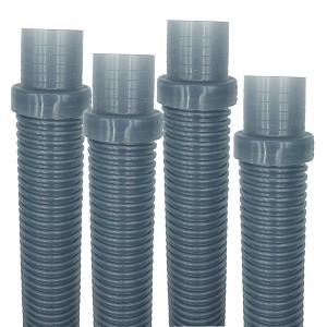 Puri Tech Pool Vac Ultra AquaBug Hose, 1.5 inch x 4 feet, Translucent Blue - 4 Pack