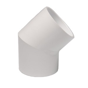 Puri Tech Schedule 40 PVC Fitting 2"" 45 Degree Ell Slip x Slip