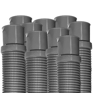 Puri Tech Heavy Duty Above Ground Pool Filter Hose, 1.25 Inch x 3 foot - 9 Pack