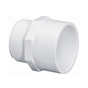 Lasco Male Adapter, 1 inch Slip x 1 inch Sch40, Male Pipe Thread