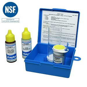 Taylor Drop Test Kit, Drop Test, Chlorine, FAS-DPD - .75 oz bottles