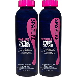 SpaPure System Cleanse Pipe and Cleaner Water Treatment for Spas,1 Pint - 2 Pack