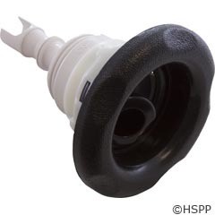 Waterway Large 5 Scallop Thread-In style  Poly Storm Roto jet insert in Black. 4" in Diameter