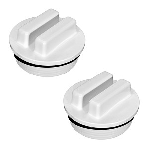 2 Pack- Hayward 1.5" MPT Threaded Plugs with O-Rings