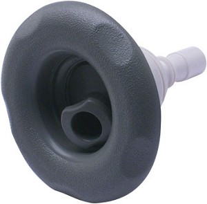 Waterway Large 5 Scallop Thread-In style  Poly Storm Roto jet insert in Grey. 4" in Diameter