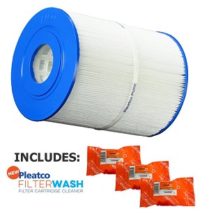 Pleatco Cartridge Filter PWK65 65 sq ft Watkins Hot Spring Spas 31114 w/ 3x Filter Washes