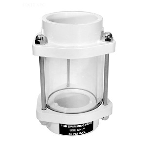Hayward 1.5" Slip In-Line Backwash Sight Glass 