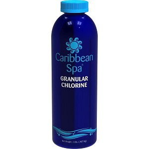 Caribbean Spa Fast Dissolving Granular Chlorine For Hot Tubs and Spas - 2 lb