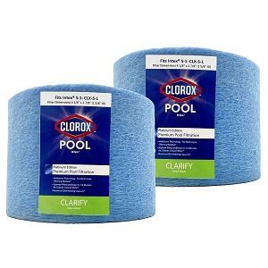 Clorox Platinum Premium 2 Pack Pool Filtration Replacement for Intex Cartridge S1 1-pack 11692 PIN4PAIR 29001E