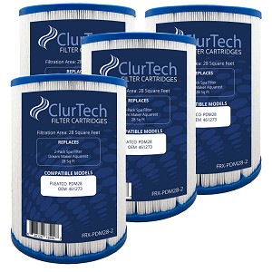 ClurTech Spa Filter Cartridge 28 Sq Ft for Dream Maker Aquarest - 4 pack