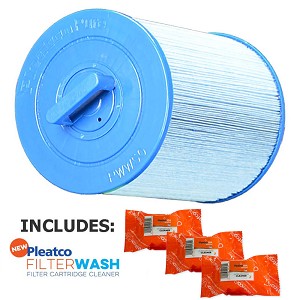 Pleatco Cartridge Filter PWW50P3-M Waterway Front Access Skimmer Aber Hot Tubs (Antimicrobial)  817-0050 03FIL1400 25252 378902 PWW50 (Antimicrobial) w/ 3x Filter Washes