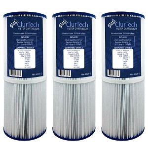  ClurTech Spa Filter Cartridge 25 Sq Ft for Pentair Rainbow Dynamic Filter - 3 Pack