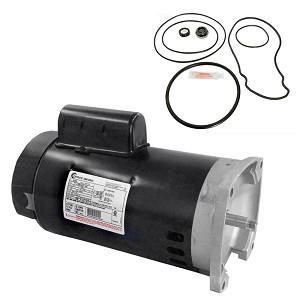 Puri Tech Replacement Motor Kit for Pentair Whisperflo 1.5HP WF-6, AO Smith B2858 with GO-KIT-32