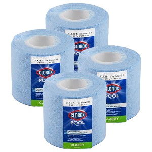 Clorox Platinum Premium 4 Pack Pool Filtration Replacement for Intex Cartridge H 1-pack 29007E