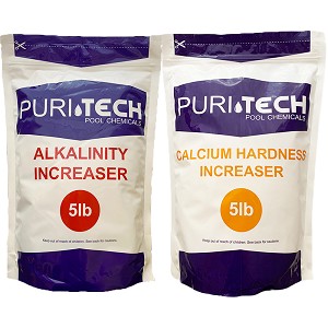 Puri Tech 5 lb Calcium Hardness Increaser and 5 lb Alkalinity Increaser Kit