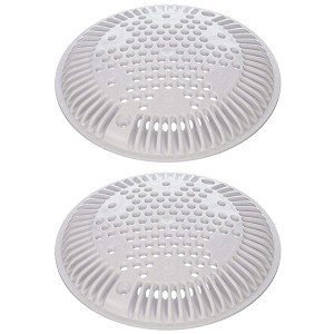 Hayward OEM Main Drain Cover Outlet 8 Round White 2 Pack