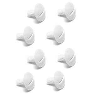 8 Pack Polaris Swimming Pool Cleaner 180 280 Plastic White Wheel Screw