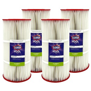 Clorox Silver Advanced Pool Filtration Replacement Cartridge for Pentair Clean & Clear Plus 240, 60 sq. ft - 4 pack